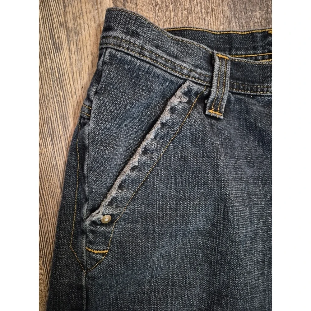 Vtg Lee Dungarees "Buddy Lee Approved" Denim Blue Jean Shorts Size 31 x 12 - Picture 5 of 9
